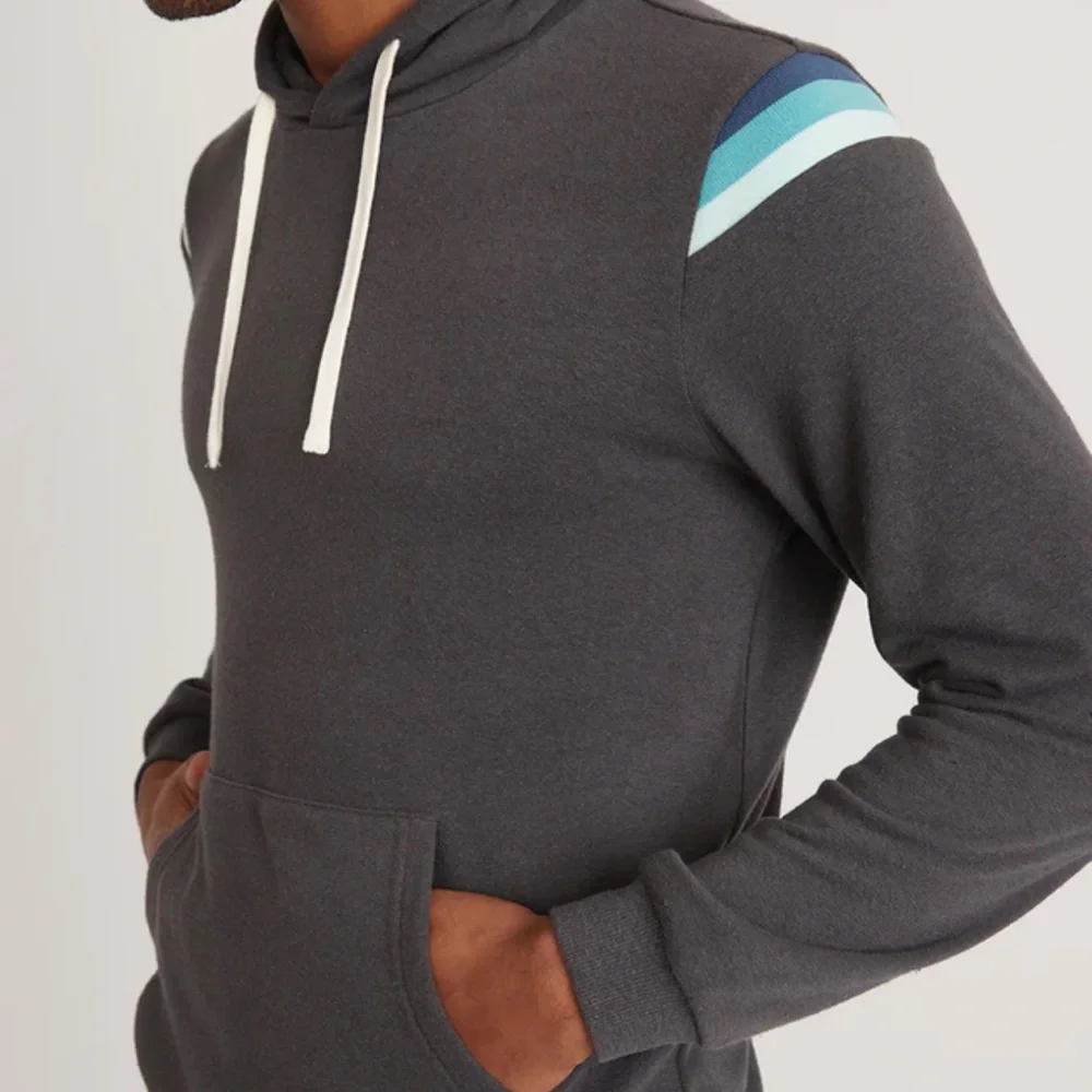 Marine Layer Banks Pullover Hoodie in Black Iris Sz S NWT - Picture 5 of 13